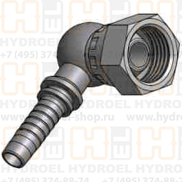 DN 10 BSP (Г) 3/8 (90)  фитинг дюймовый BSP  F1C-06