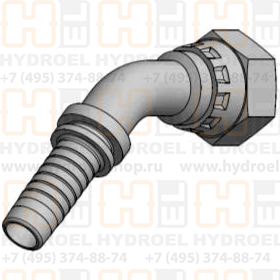 DN 06 BSP (Г) 3/8 (45)  фитинг дюймовый BSP  F1Q-0406