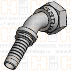 DN 10 ORFS (Г) 11/16 (45) фитинг дюймовый ORFS F5Q-0617