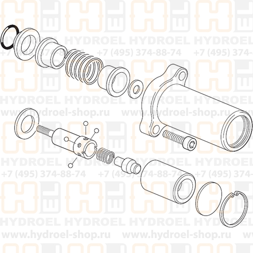 F005A для HC-D6 механизм возврата 320805004